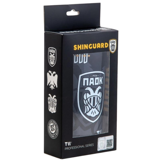 TW Παιδικές επικαλαμίδες ποδοσφαίρου PAOK Shin Guards Font with Sleeves TW Παιδικές επικαλαμίδες ποδοσφαίρου PAOK Shin Guards Font with Sleeves